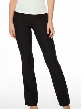 Dynamite High Rise Flare Dress Pant in Black